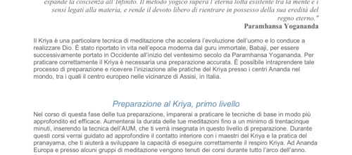 Preparazione Al Krya Yoga : Serata Gratuita Di Presentazione