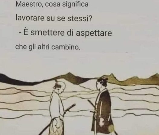 Iniziamo a focalizzare la nostra attenzione a noi stessi ..