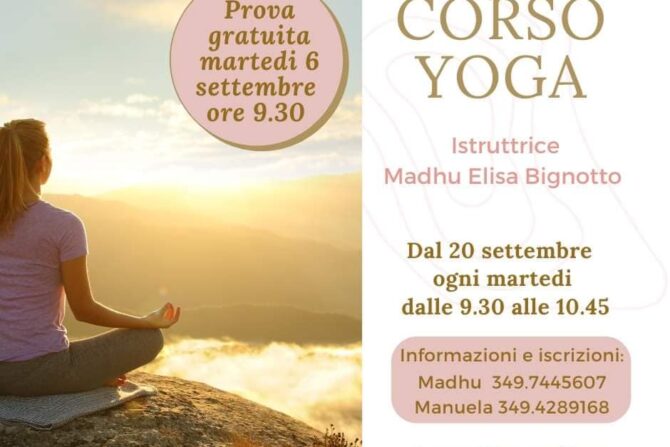 LEZIONE   DI PROVA GRATUITA  MARTEDI 6 SETTEMBRE 
 PRESSO IL DHARMA YOGA PREVIA PRENOTAZIONE